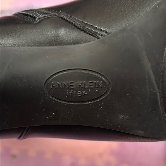 Anne Klein Black Heeled Boots - Picture 10 of 13